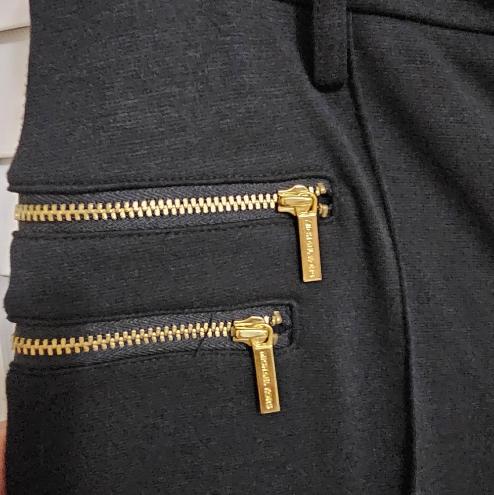 Michael Kors Ponte Knit Black Pants - Picture 4 of 10